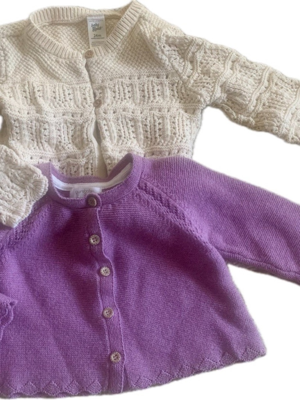 Two cute toddler girl cardigans
